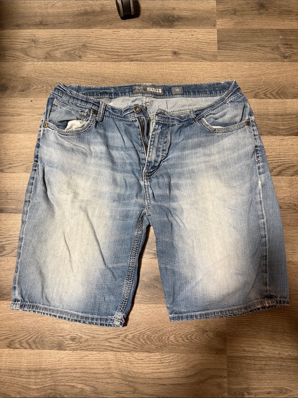 BKE Light Wash Blue Denim Jean Shorts